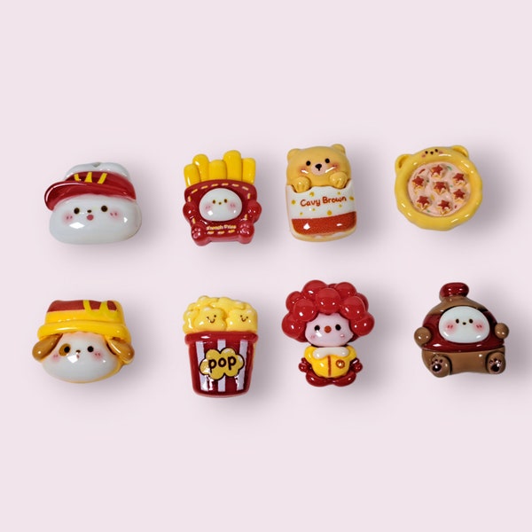 Cute fast food animals, small cover minders