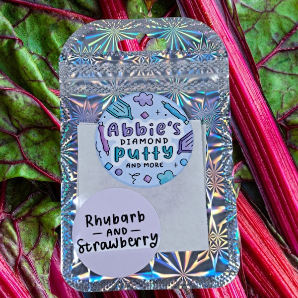 Rhubarb and strawberry, Scented diamond painting putty