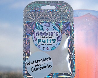 Watermelon and lemonade, Scented diamond painting putty