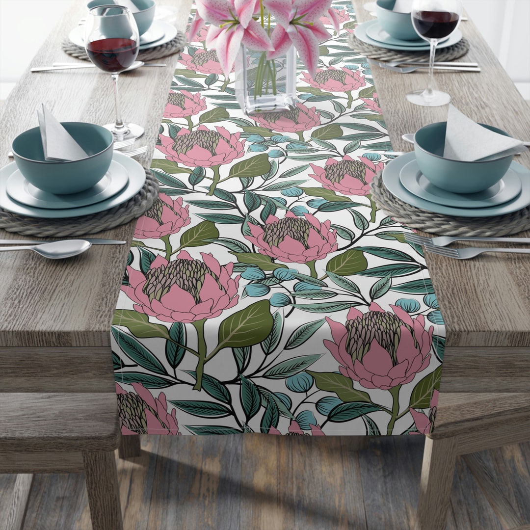 Protea South Africa Home Decor Table Runner cotton Etsy