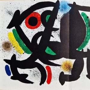 JOAN MIRO original lithograph VIII (1972) (unframed)