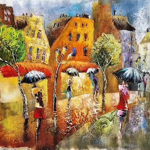 SHAUL KOSMAN - peinture à l'huile unique (sans cadre) art moderne, expressionnisme figuratif