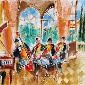 MICHAEL ROZENVAIN (UNIKAT- Watercolor) (Unframed) handsigned