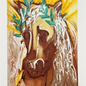 SALVADOR DALI - Le Cheval du Printemps (CERTIFICATE) (Unframed) Original lithograph by S.P.A.D.E.M (Israel)