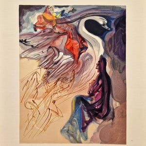 SALVADOR DALI - The Language of the Bird Paradise (Dante - Divine Comedy) (Unframed)