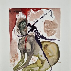 SALVADOR DALI - The Minotaur (Dante - Divine Comedy) (Unframed)