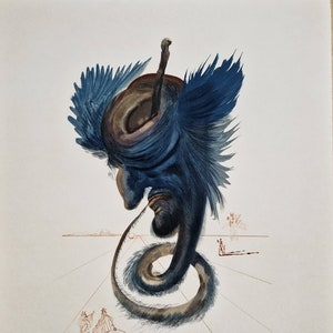 SALVADOR DALI - Los adivinos y magos (Dante - Divina Comedia) (Sin marco)