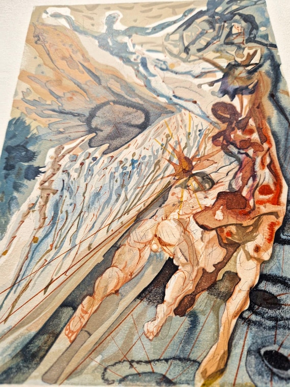 サルバドール•ダリ 絵皿 Salvador Dali ダンテ新曲 限定品(1) 【公式