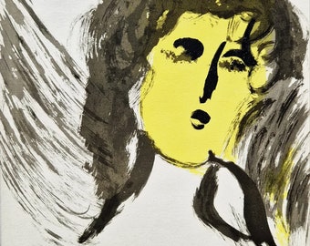 Marc Chagall - The Angel (Verve Bible) (Unframed)