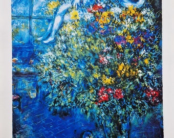 MARC CHAGALL - Bouquet Ardent (Unframed)