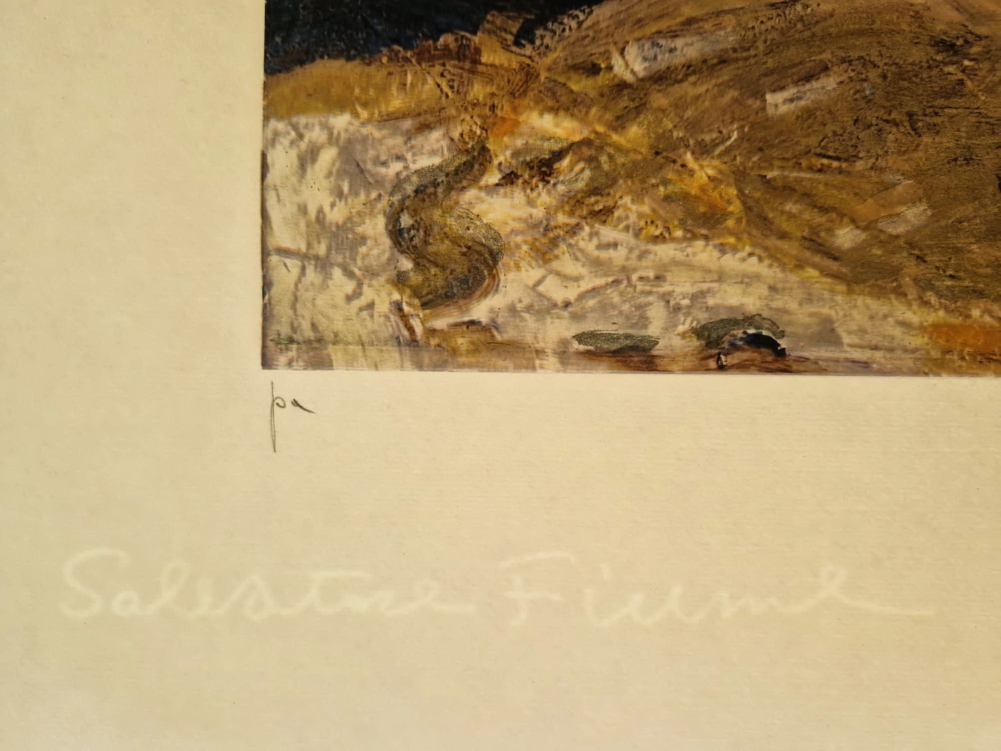 Italian Realism SALVATORE FIUME – Modella Dalle Calze Rosse (lithography) (unframed ...