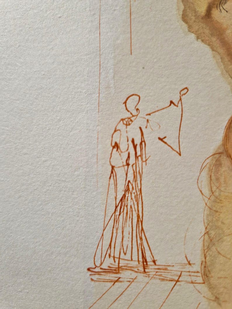 SALVADOR DALI - the Swamp of Angry Souls (dante - Divine Comedy ...