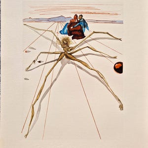 SALVADOR DALI - Leaving the Circle of the Angry (Dante - Divine Comedy) (Unframed)