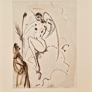 SALVADOR DALI - The Faithful Angels (Dante - Divine Comedy) (Unframed)