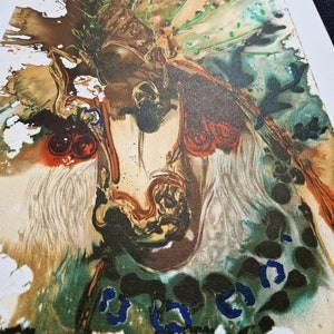 SALVADOR DALI - Bucephale (CERTIFICATE) (Unframed) Original lithograph by S.P.A.D.E.M (Israel), surrealistic art image 7