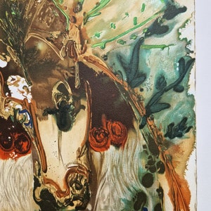 SALVADOR DALI - Bucephale (CERTIFICATE) (Unframed) Original lithograph by S.P.A.D.E.M (Israel), surrealistic art image 6