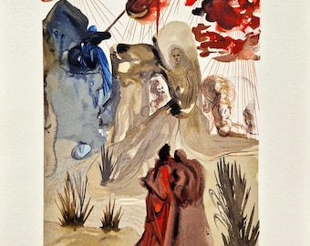 SALVADOR DALI - The Divine Forest (Dante - Divine Comedy) (Unframed), surrealism