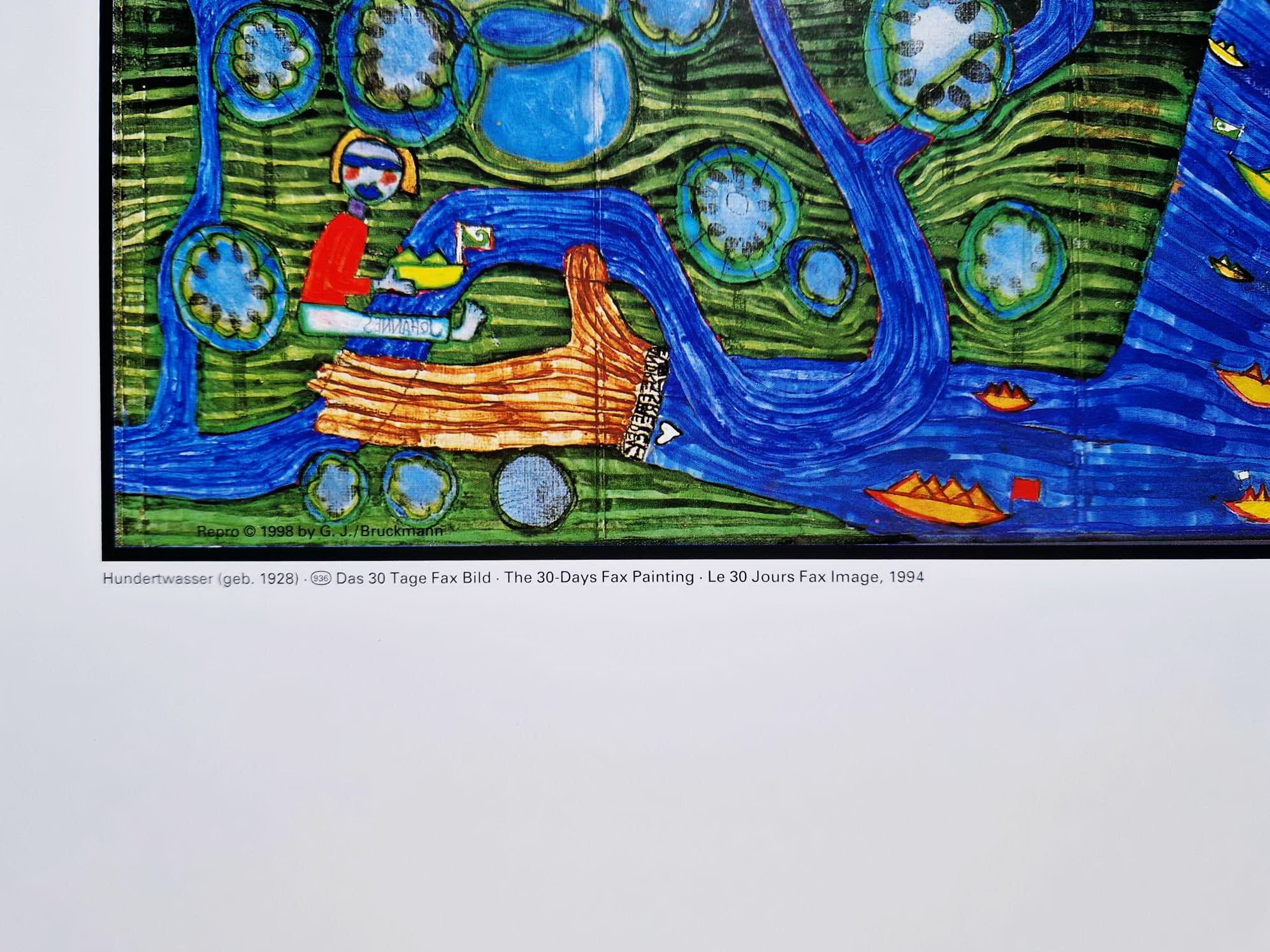 フリーデンスライヒ・フンデルトヴァッサー - 30日間のファックス絵画