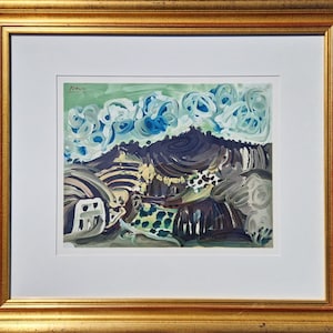 Pablo Picasso (Lithographie) - Encadré par H. Deschamps / Décoration murale moderne / Collection Eri & Avi