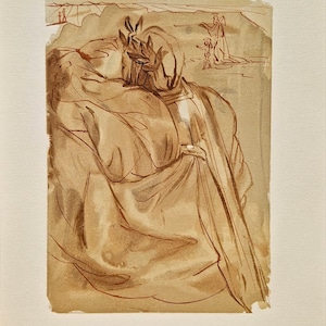 SALVADOR DALI - Begegnung zwischen Dante und Beatrice (Dante - Göttliche Komödie) (Ungerahmt)