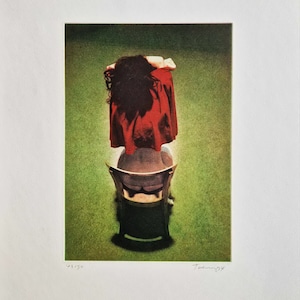 NORBERT TADEUSZ - Red Cloth (CERTIFICATE) (Unframed) Etching, handsigned