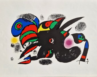 JOAN MIRO (lithographie) (Ungerahmt)