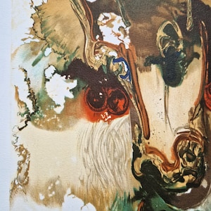 SALVADOR DALI - Bucephale (CERTIFICATE) (Unframed) Original lithograph by S.P.A.D.E.M (Israel), surrealistic art image 5