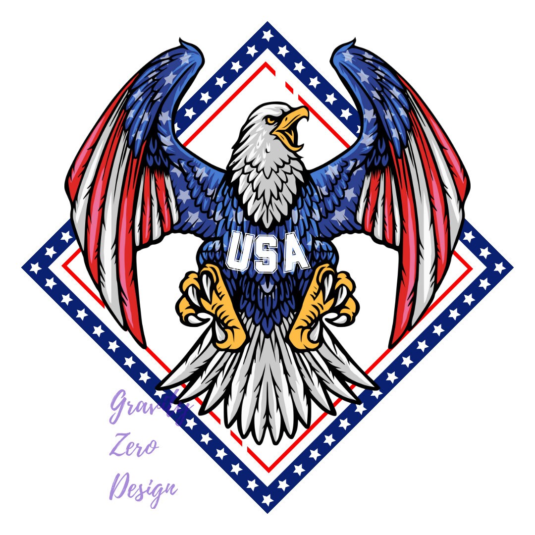 Patriotic PNG Digital Design for Tshirts, Mugs, and More, Instant