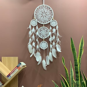 Handmade Dreamcatcher Wall Hanging, Dreamcatcher Art Decor, Dreamcatcher Macrame Boho Decor, Dreacatcher Large Headboard