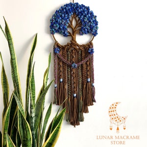 Handmade macrame Tree of life, Dreamcatcher Tree of life wall hanging, Boho home decoration, Gift for Mom