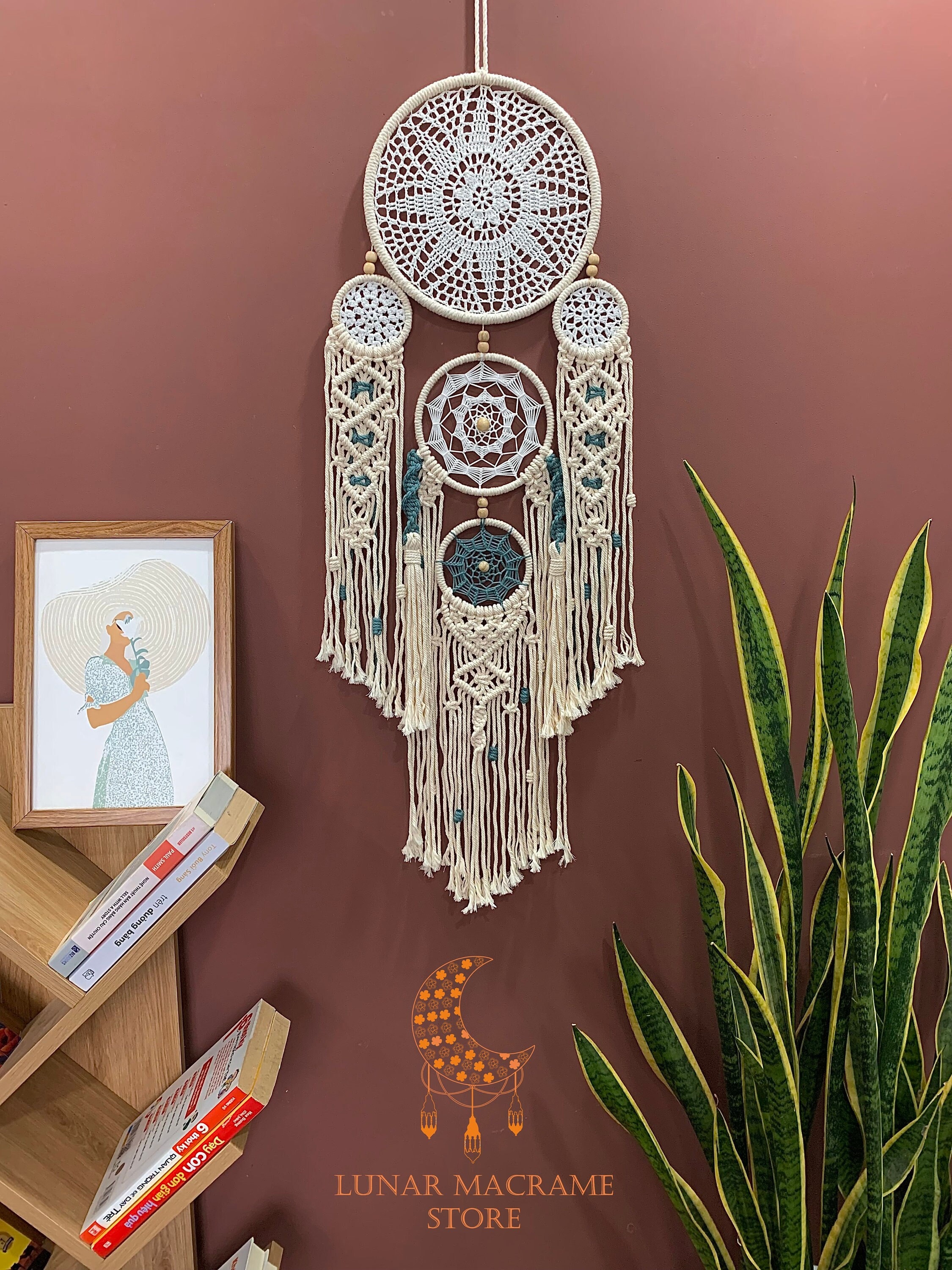 Large Dream Catchers Pendulum Clock, Living Room Decoration