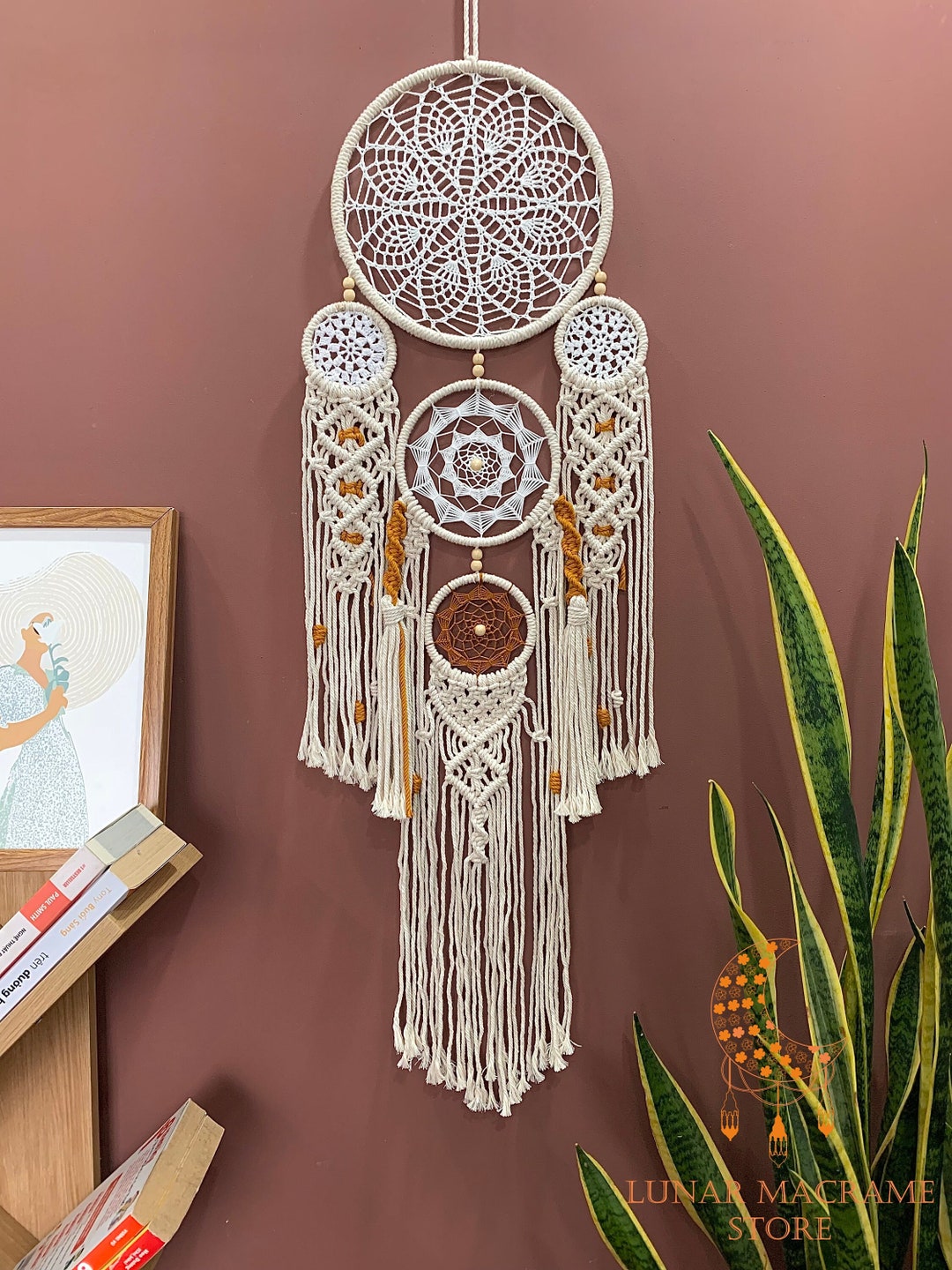 Large Dream Catchers Pendulum Clock, Living Room Decoration
