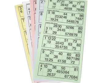 Extra Large Bingo Flyers – Ideal for visually impaired players strips of 6 tickets