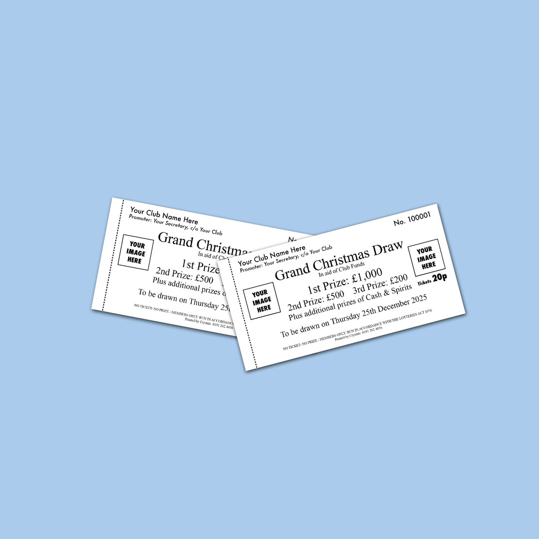 Custom Raffle Prizes Custom Raffle Tickets Fundraising Prize Draw Black & White Without ...