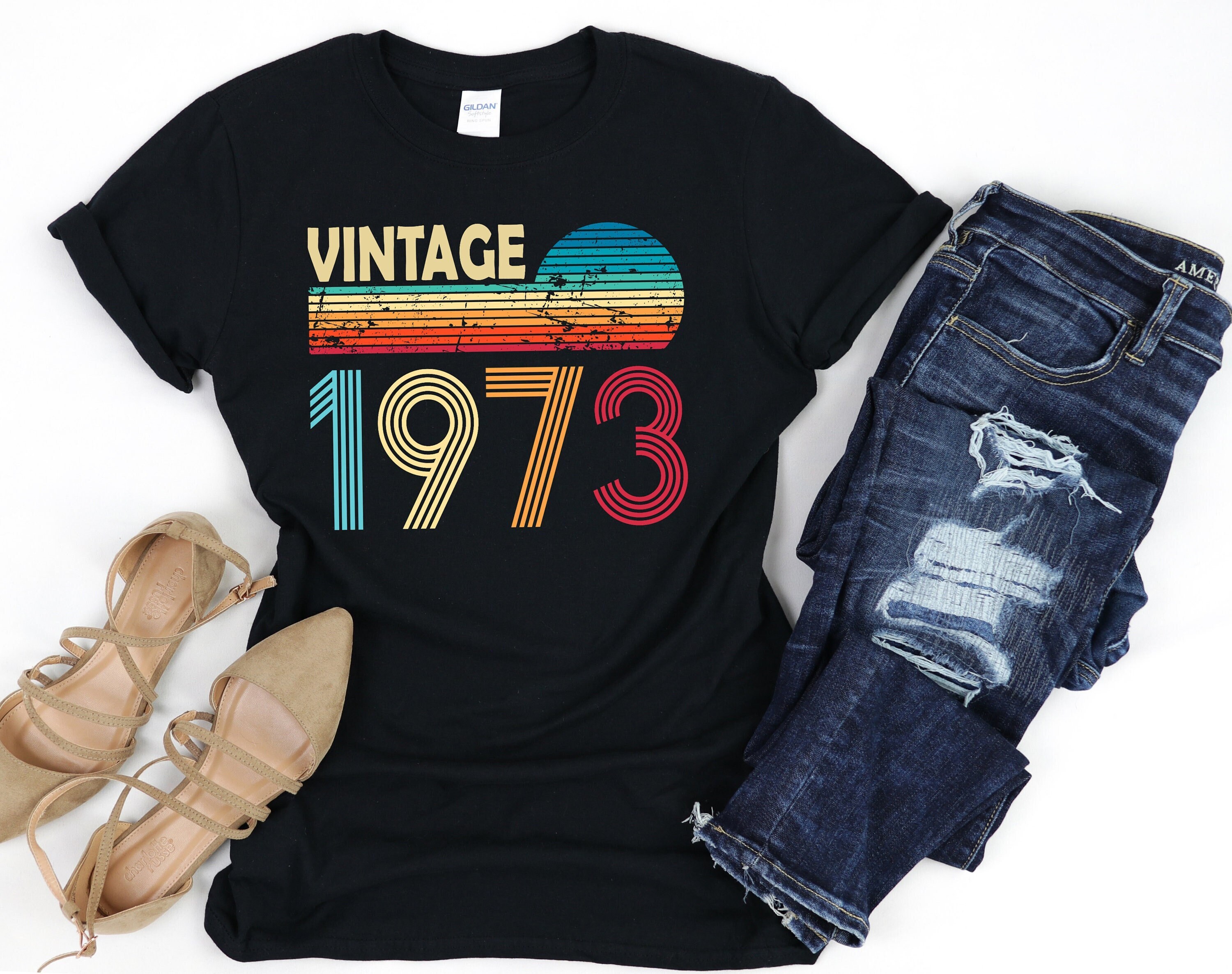 Discover 1973 Vintage Shirt, 50th Birthday Tshirt, 50 Birthday Gift