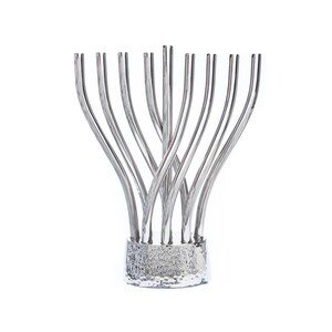 Yair Emanuel Twisted Hanukkah Menorah - 9 branch Modern Menorah Chanukah - Judaica Gift