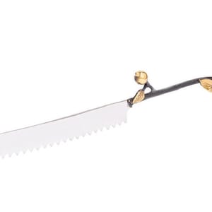 Yair Emanuel Decorative Bread Knife - Challah Knife for Shabbat - 7 inch blade