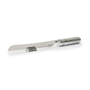 Yair Emanuel - Decorative Challah Knife for Shabbat - Bread Knife - Salt shaker in Handle -