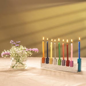 Yair Emanuel Hanukkah Menorah - City of David Interchangeable Candle Holders