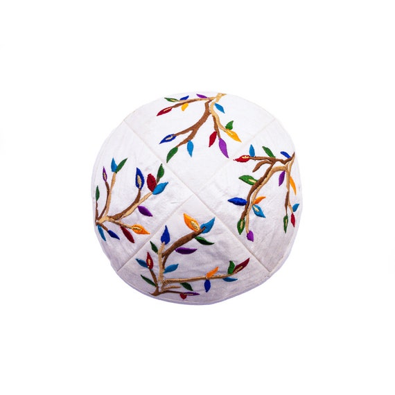 thumbnail interactive-video image 1 of Cotton/Polyeseter Tallis - Yair Emanuel (Multicolor Tree Of Life 1 of 10