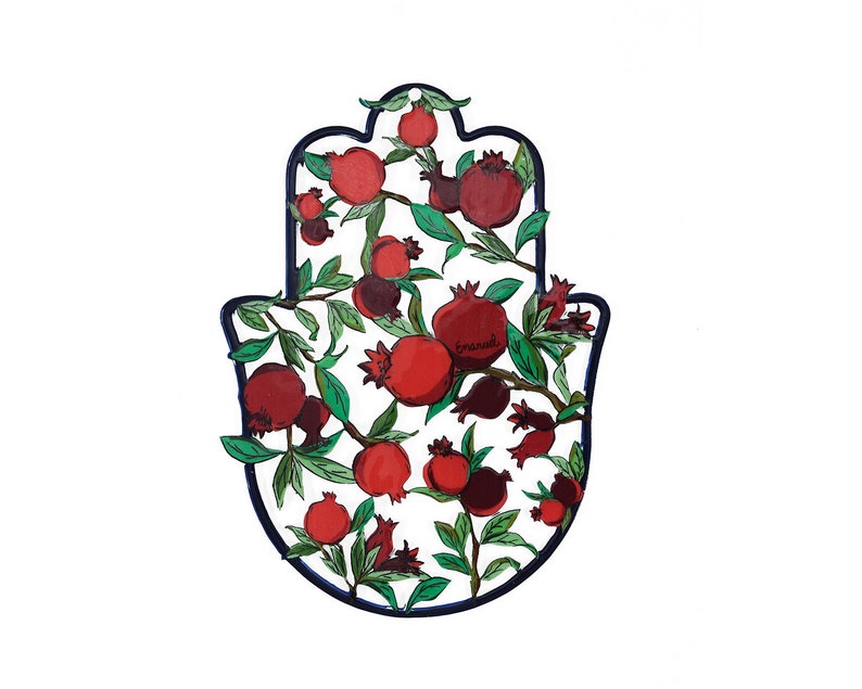 Hamsa Wall Hanging Home Blessing Jewish Amulet Emanuel Etsy