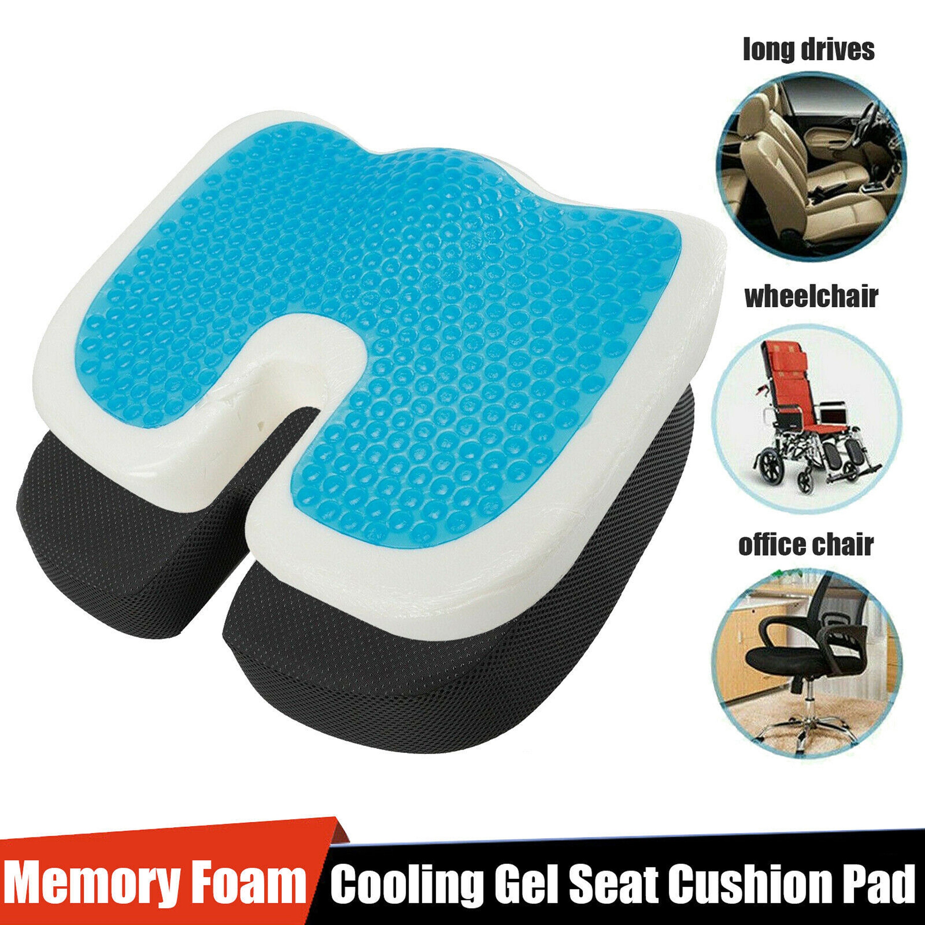 Cooling Gel Seat Cushion Memory Foam Coccyx Car Plane & Chair Etsy