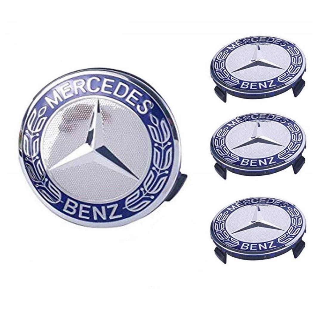 Set of 4 75MM Wheel Center Caps Hubcaps for Mercedesbenz AMG Etsy