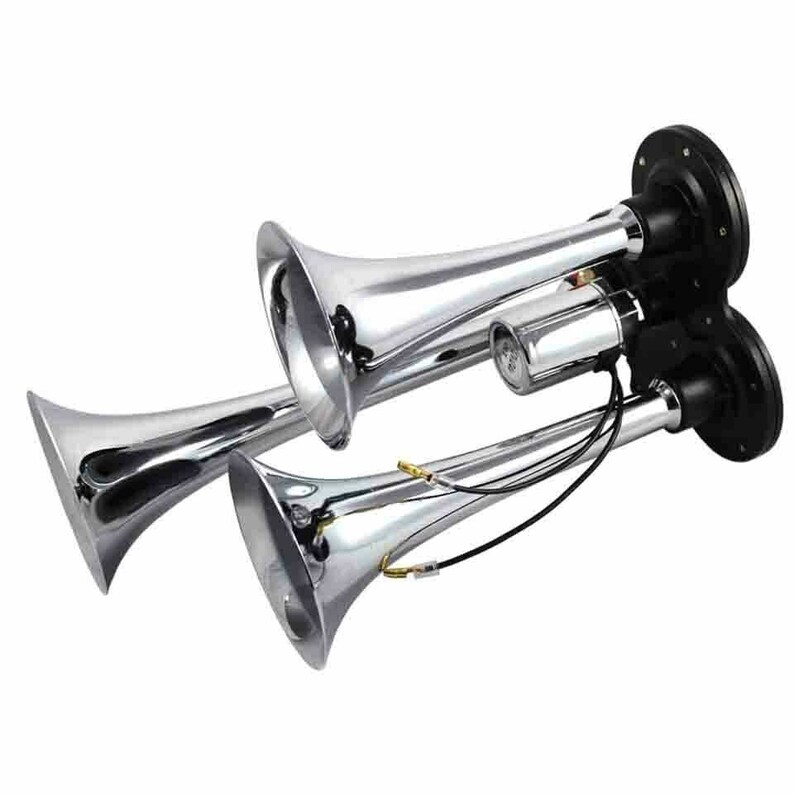 12/24V 3tone Fanfare Compressed Air Horn Horn Fog HORN CHROME Etsy