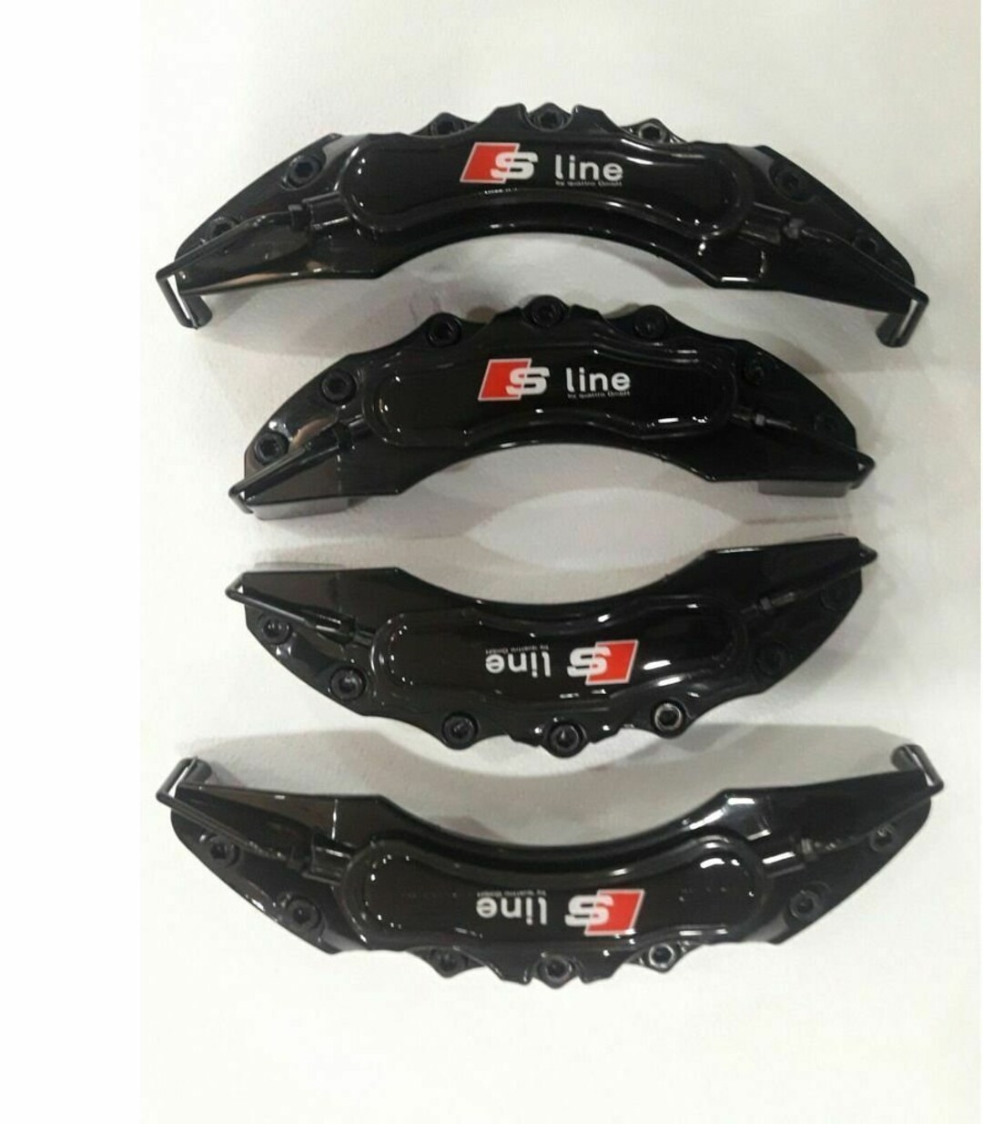 4x Set Black Audi S Line Brake Caliper Covers S Line Emblem Etsy