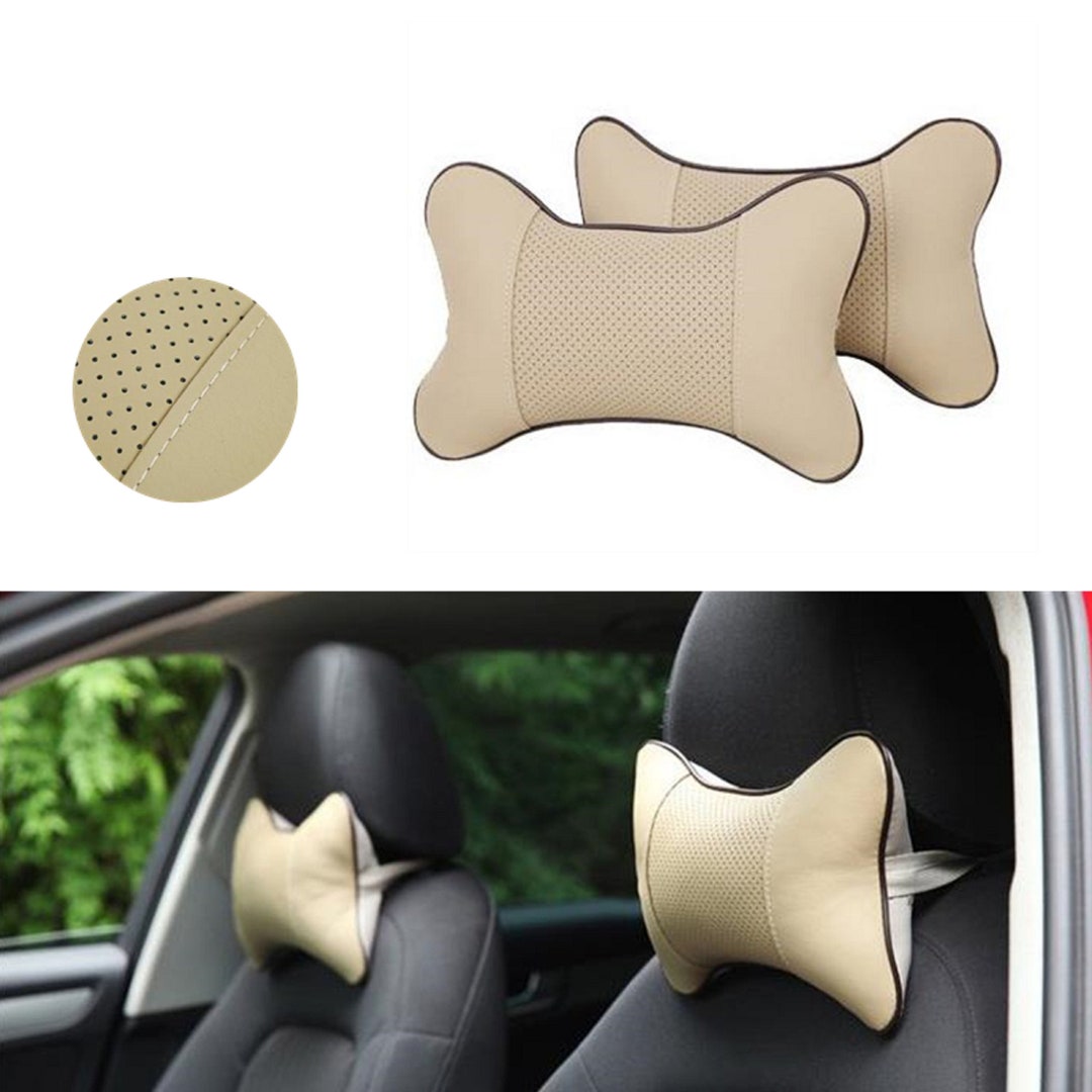 Car Headrest Neck Pillow Pattern Gold