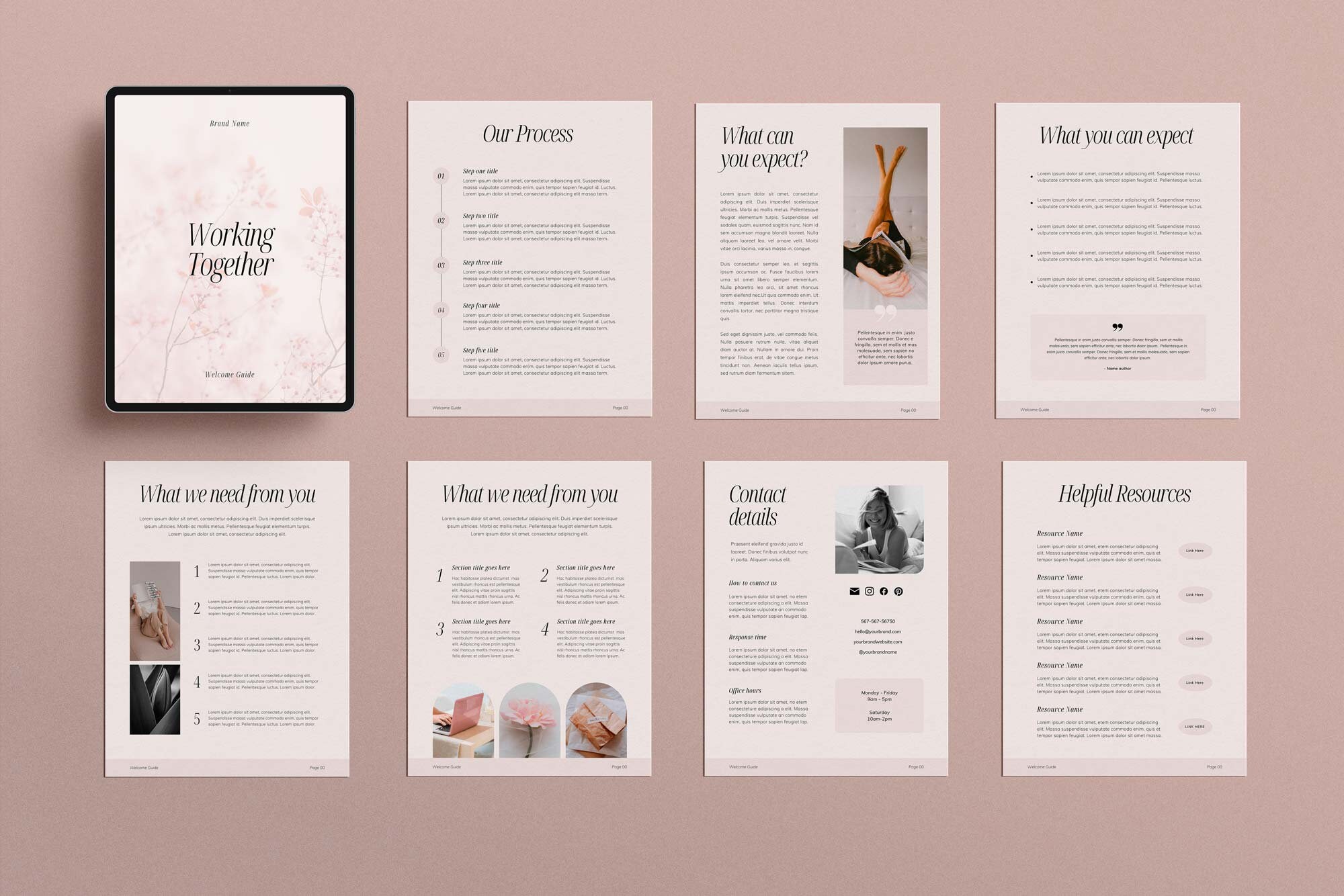 Client Packet Template Aesthetic Canva Template New Etsy