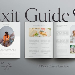 SCHÖNE | Goodbye Packet Canva Template, Anleitung zum Rausgehen, Off-Boarding Template