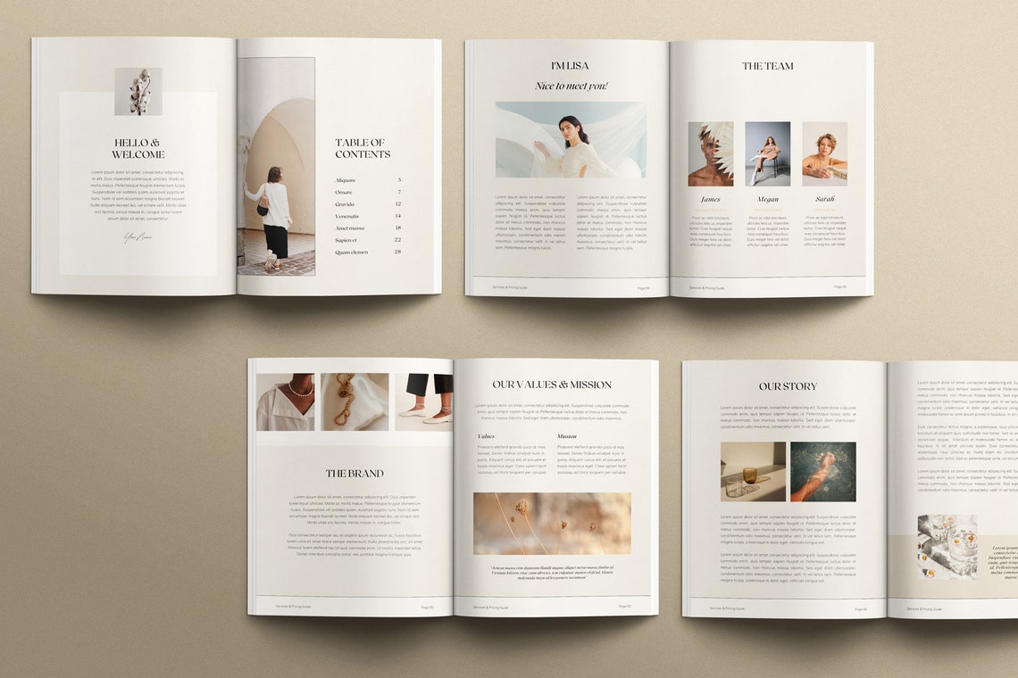 Client Service Experience Bundle Canva Templates | Services and Pricing ...