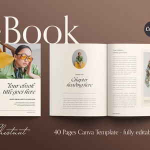 Ebook Template Canva | Ebook Guide, Lead Magnet, Freebie, Magazine Template | for Bloggers, Photographers, Coaches and Small Business Owners